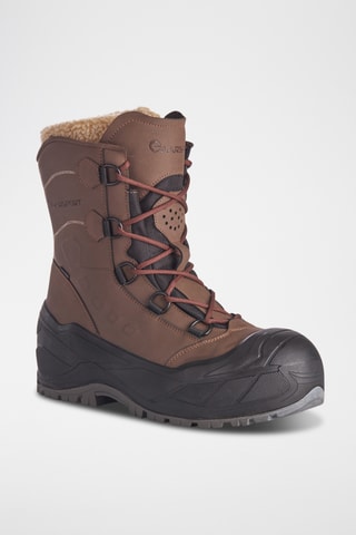 Leren Snowboots Husky - Donkerbruin
