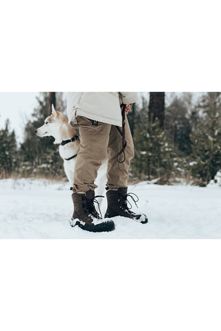Leren Snowboots Husky - Donkerbruin