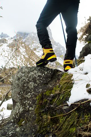 Leren Wandelschoenen Alpine Route WP - Geel