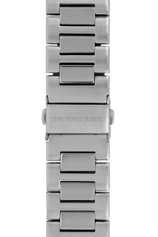 Stalen Quartz Horloge Zilverkleurig en Zwart