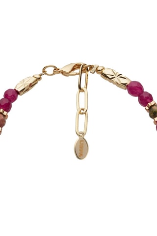 Armband  Doublé Geelgoud en Granaten