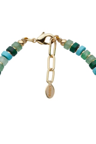 Armband  Doublé Geelgoud en Australische Jade