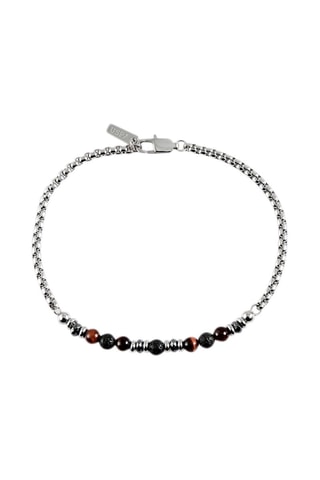 Armband Zilverkleurig en Zwart