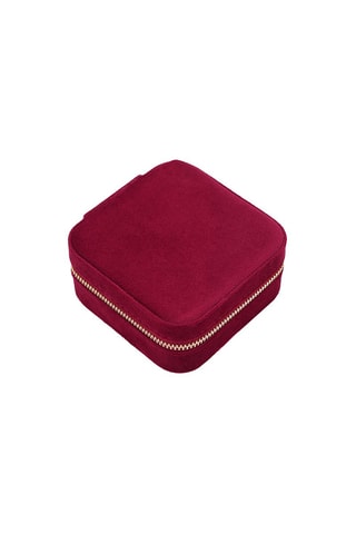 Velour Sieradendoosje  Rood -