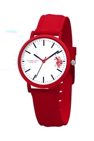 Siliconen Quartz Horloge Rood en Wit