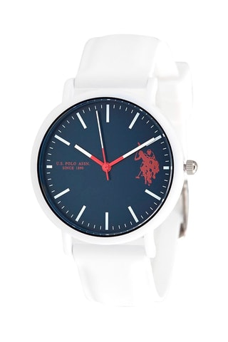 Siliconen Quartz Horloge Wit en Marineblauw