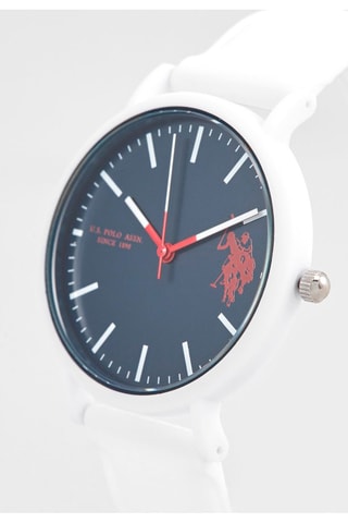 Siliconen Quartz Horloge Wit en Marineblauw
