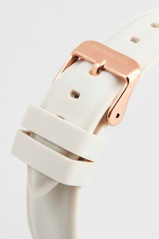 Siliconen Quartz Horloge Ecru