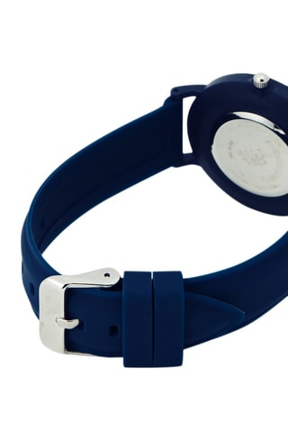 Siliconen en Stoffen Quartz Horloge Marineblauw