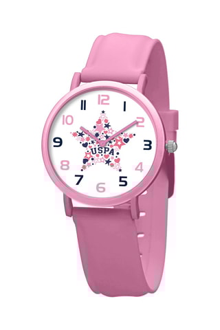 Siliconen Quartz Horloge Roze en Wit