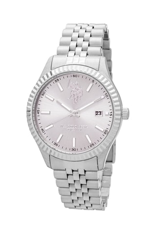 Stalen Quartz Horloge Damian Zilverkleurig
