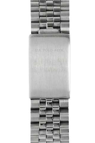 Stalen Quartz Horloge Zilverkleurig en Donkerblauw