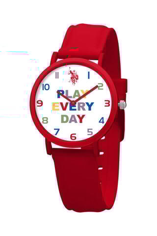 Siliconen Quartz Horloge Rood en Wit