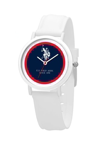 Siliconen Quartz Horloge Wit en Rood