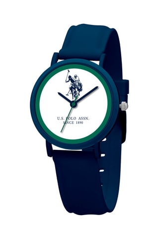 Siliconen Quartz Horloge Marineblauw en Wit