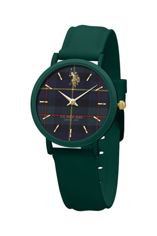 Siliconen Quartz Horloge 
Donkergroen