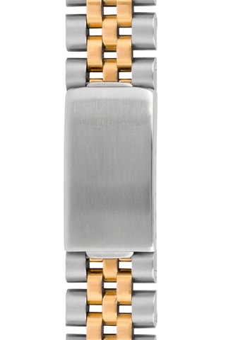 Leren Quartz Horloge met Doublé 
Geelgoud