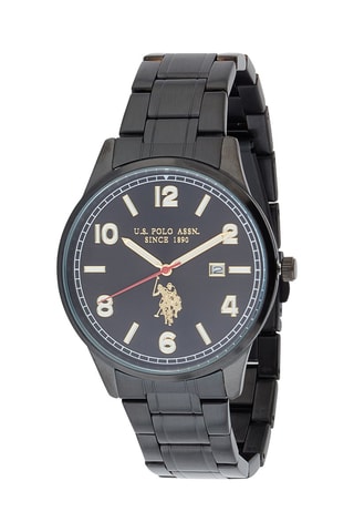 Stalen Quartz Horloge Zwart
