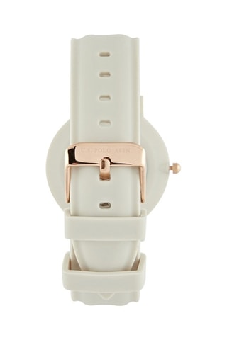 Siliconen Quartz Horloge Lichtbeige