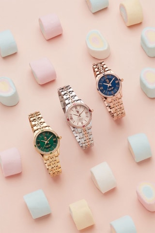 Quartz Horloge met Doublé Roségoud