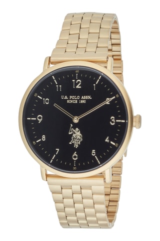 Verguld Messing Quartz Horloge - Goudkleurig