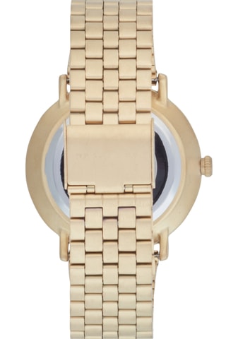 Verguld Messing Quartz Horloge - Goudkleurig