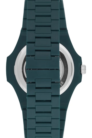Kunststoffen Quartz Horloge - Donkergroen