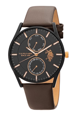 Leren Horloge - Bruin en Zwart