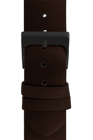 Leren Horloge - Bruin en Zwart