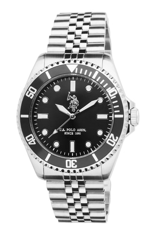 Roestvrijstalen Quartz Horloge - Zilverkleurig en Zwart