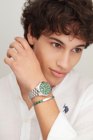 Roestvrijstalen Quartz Horloge - Zilverkleurig
