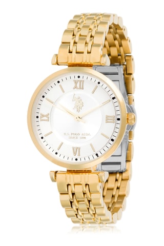 Doublé Geelgoud Quartz Horloge - Goudkleurig