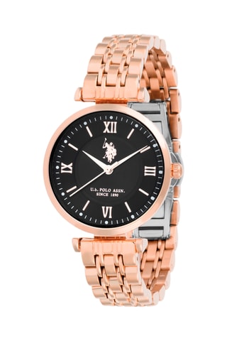 Doublé Roségoud Quartz Horloge - Roze 