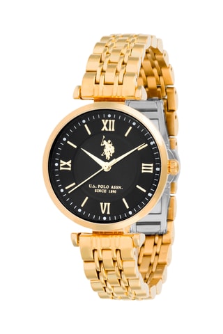Doublé Geelgoud Quartz Horloge - Goudkleurig
