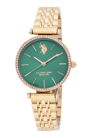 Doublé Geelgoud Quartz Horloge - Goudkleurig