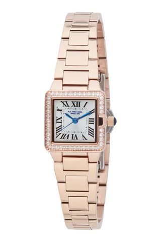 Doublé Roségoud Quartz Horloge