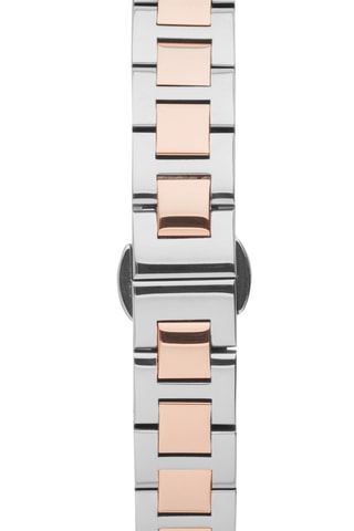 Roséverguld Quartz Horloge - Zilverkleurig en roze