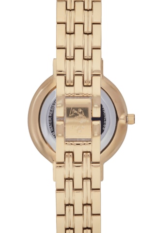 Verguld Messing Quartz Horloge - Goudkleurig