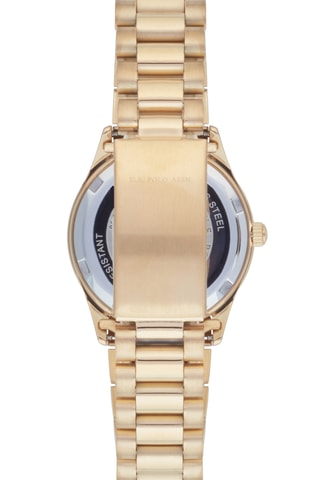 Verguld Messing Quartz Horloge - Goudkleurig