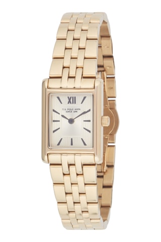 Verguld Messing Quartz Horloge - Goudkleurig