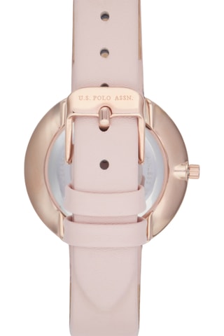 Leren Quartz Horloge met Clutch