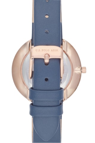 Leren Quartz Horloge met Clutch