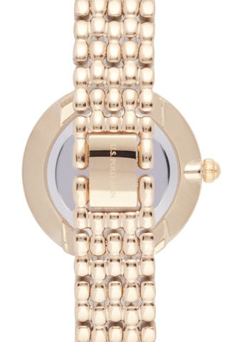 Verguld Messing Quartz Horloge - Goudkleurig