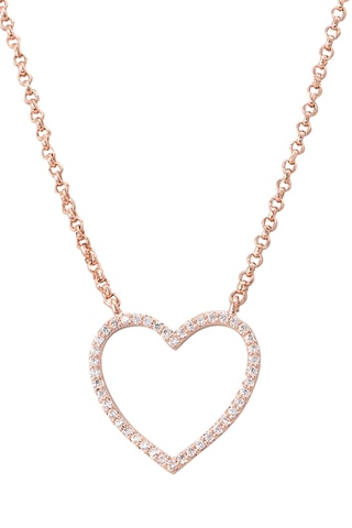 Ketting en Oorbellen - Roséverguld Metaal