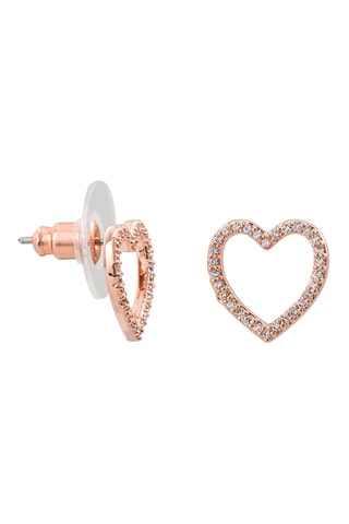 Ketting en Oorbellen - Roséverguld Metaal