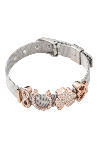 Armband - Zilverkleurig en Roséverguld Metaal