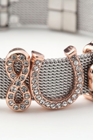 Armband - Zilverkleurig en Roséverguld Metaal