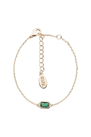 Armband - Verguld Metaal - Smaragd