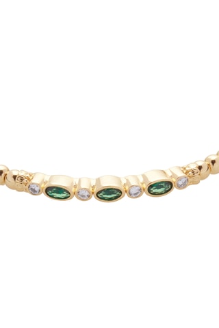 Open Armband - Smaragd