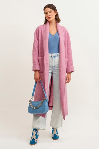 Wollen Jas - Roze